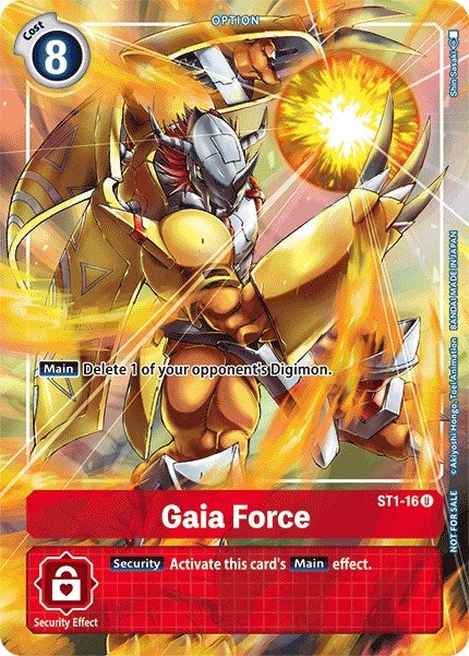 Image for Gaia Force - ST1-16 (Tamer's Evolution Box) (ST1-16 U) (Starter Deck 01: Gaia Red) - Digimon Card Game