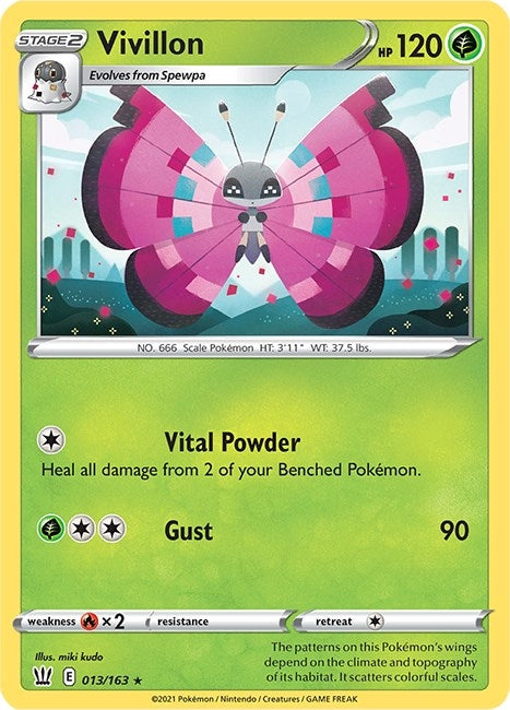 Image for Vivillon (013/163) (SWSH05: Battle Styles) - Pokemon