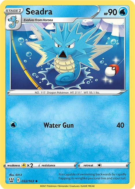 Image for Seadra (032/163) (SWSH05: Battle Styles) - Pokemon