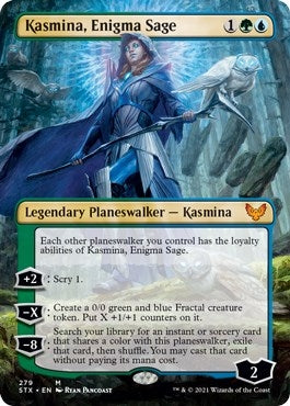 Image for Kasmina, Enigma Sage (Borderless) (279) (Strixhaven: School of Mages) - Magic: The Gathering