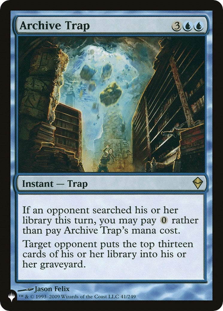 Image for Archive Trap (41/249) (The List Reprints) - Magic: The Gathering