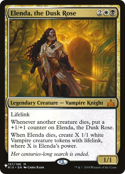 Image for Elenda, the Dusk Rose (157/196) (The List Reprints) - Magic: The Gathering