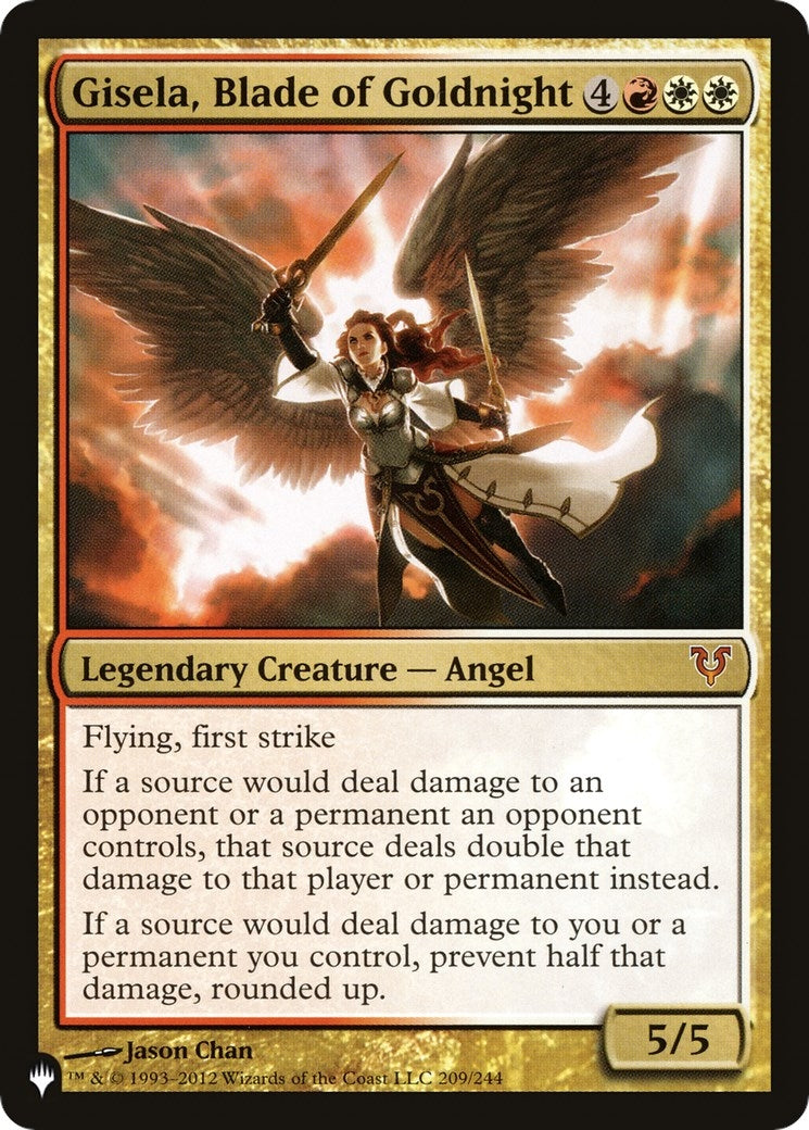 Image for Gisela, Blade of Goldnight (209/244) (The List Reprints) - Magic: The Gathering