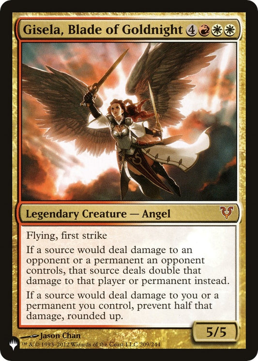 Image for Gisela, Blade of Goldnight (209/244) (The List Reprints) - Magic: The Gathering