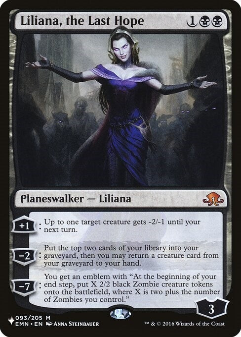Image for Liliana, the Last Hope (093/205) (The List Reprints) - Magic: The Gathering