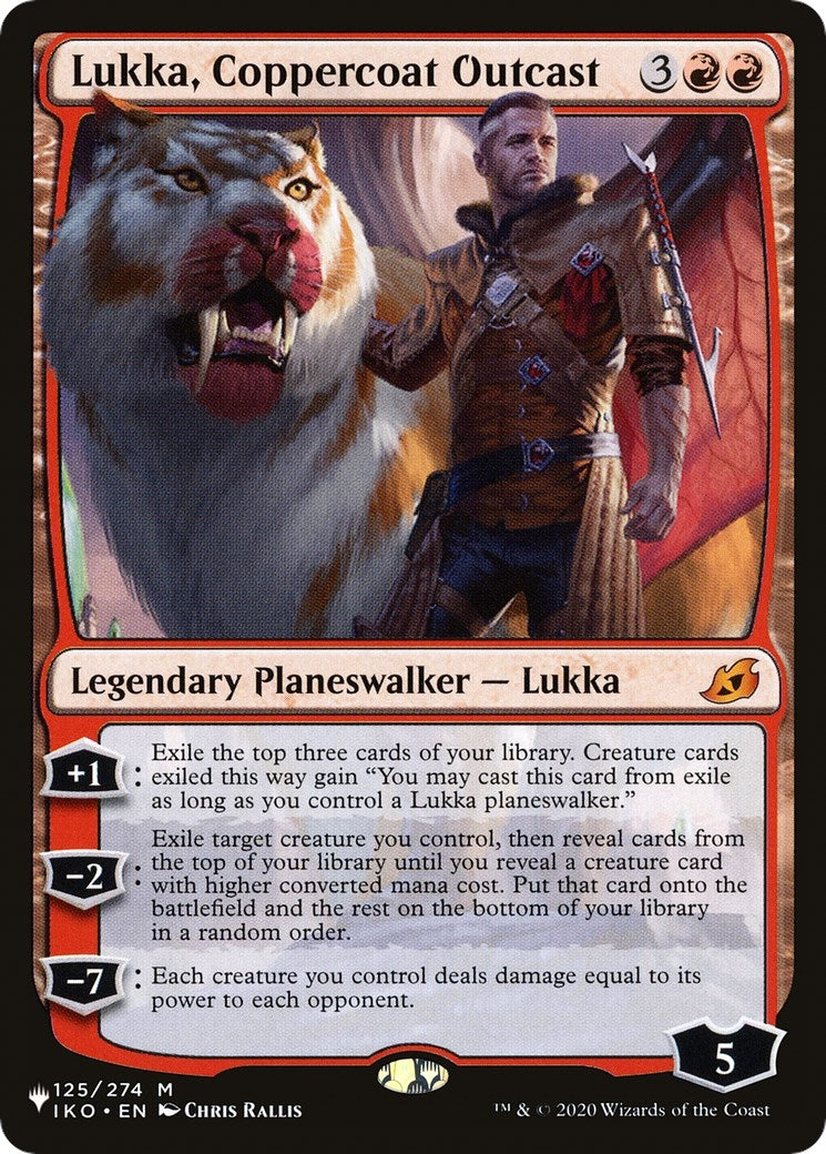 Image for Lukka, Coppercoat Outcast (125/274) (The List Reprints) - Magic: The Gathering