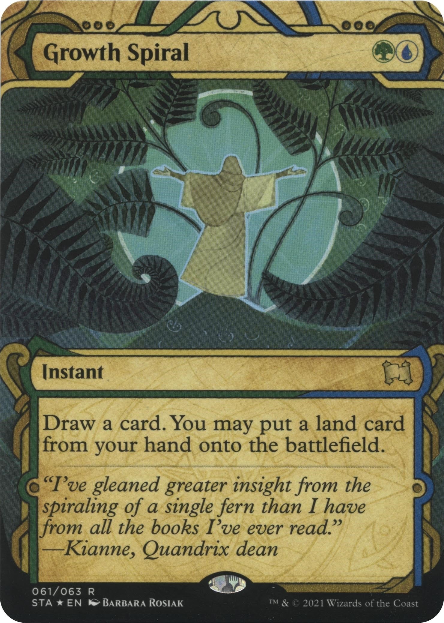 Image for Growth Spiral (Foil Etched) (61) (Strixhaven: Mystical Archives) - Magic: The Gathering