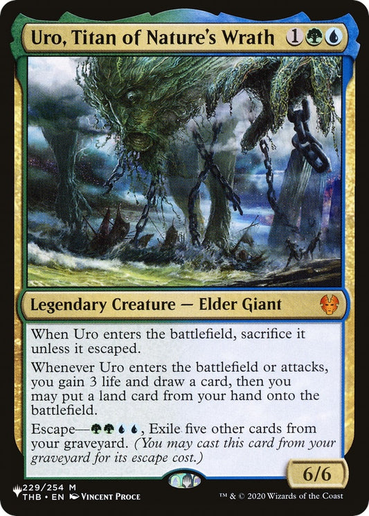 Image for Uro, Titan of Nature's Wrath (229/254) (The List Reprints) - Magic: The Gathering