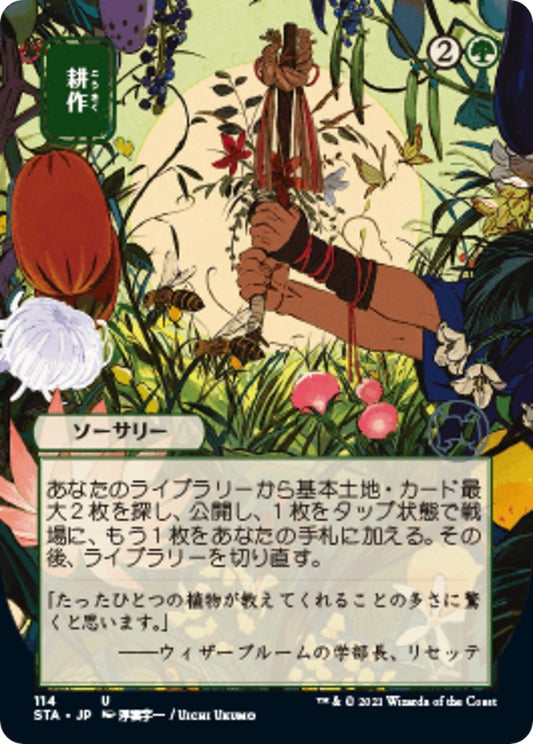 Image for Cultivate (JP Alternate Art) (114) (Strixhaven: Mystical Archives) - Magic: The Gathering
