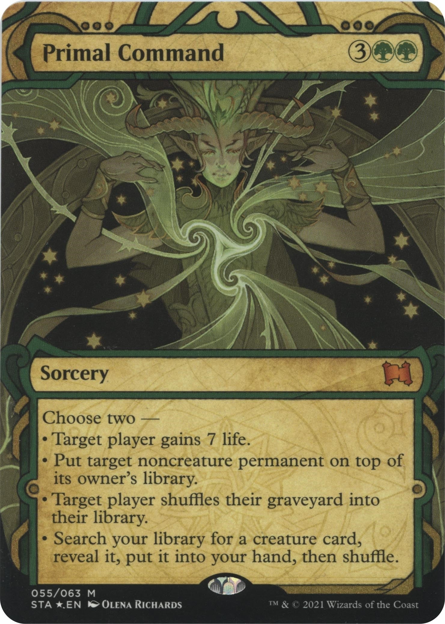 Image for Primal Command (Foil Etched) (55) (Strixhaven: Mystical Archives) - Magic: The Gathering
