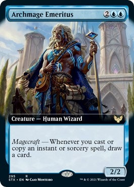 Image for Archmage Emeritus (Extended Art) (295) (Strixhaven: School of Mages) - Magic: The Gathering