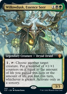 Image for Willowdusk, Essence Seer (Extended Art) (333) (Commander 2021) - Magic: The Gathering