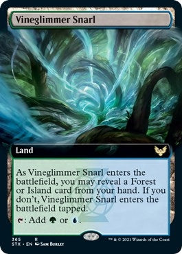 Image for Vineglimmer Snarl (Extended Art) (365) (Strixhaven: School of Mages) - Magic: The Gathering