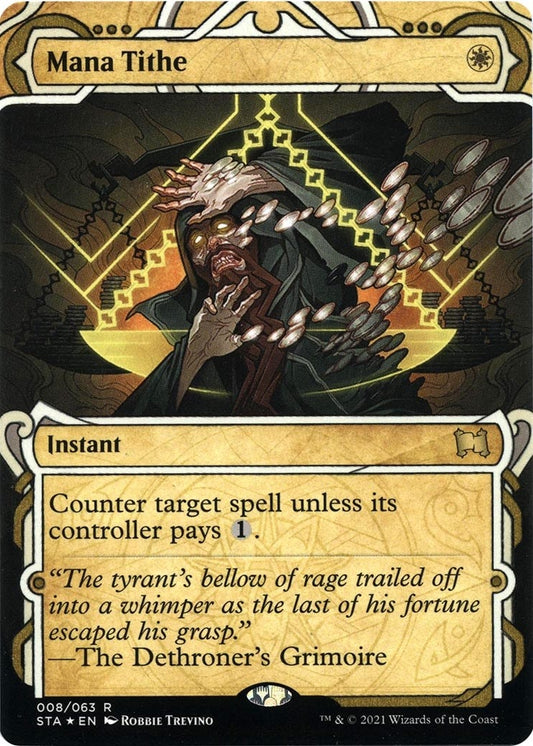 Image for Mana Tithe (Foil Etched) (8) (Strixhaven: Mystical Archives) - Magic: The Gathering