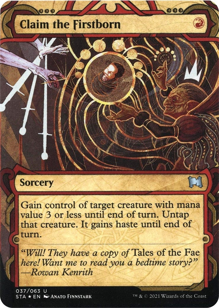 Image for Claim the Firstborn (Foil Etched) (37) (Strixhaven: Mystical Archives) - Magic: The Gathering
