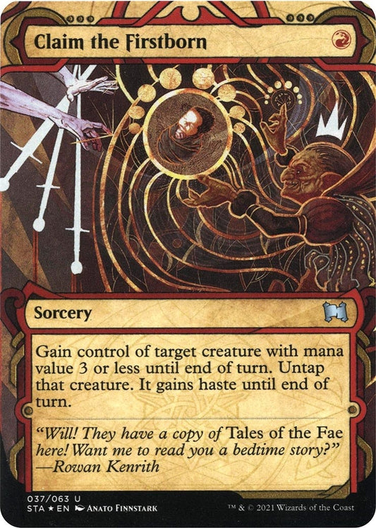 Image for Claim the Firstborn (Foil Etched) (37) (Strixhaven: Mystical Archives) - Magic: The Gathering