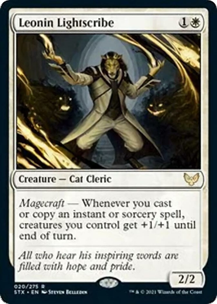 Image for Leonin Lightscribe (20) (Strixhaven: School of Mages) - Magic: The Gathering