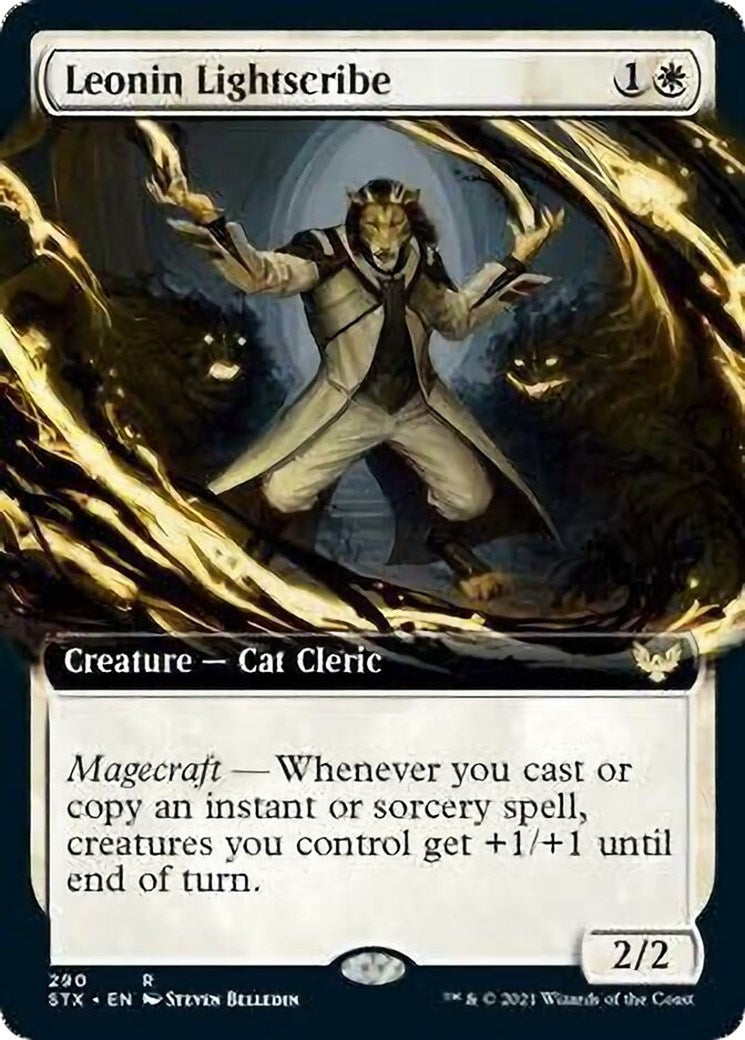 Image for Leonin Lightscribe (Extended Art) (290) (Strixhaven: School of Mages) - Magic: The Gathering
