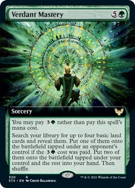 Image for Verdant Mastery (Extended Art) (320) (Strixhaven: School of Mages) - Magic: The Gathering