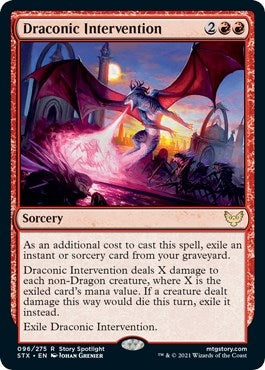 Image for Draconic Intervention (96) (Strixhaven: School of Mages) - Magic: The Gathering