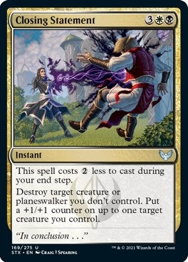 Image for Closing Statement (169) (Strixhaven: School of Mages) - Magic: The Gathering