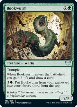 Image for Bookwurm (123) (Strixhaven: School of Mages) - Magic: The Gathering