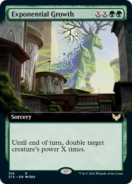 Image for Exponential Growth (Extended Art) (318) (Strixhaven: School of Mages) - Magic: The Gathering