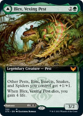 Image for Blex, Vexing Pest (Extended Art) (322) (Strixhaven: School of Mages) - Magic: The Gathering