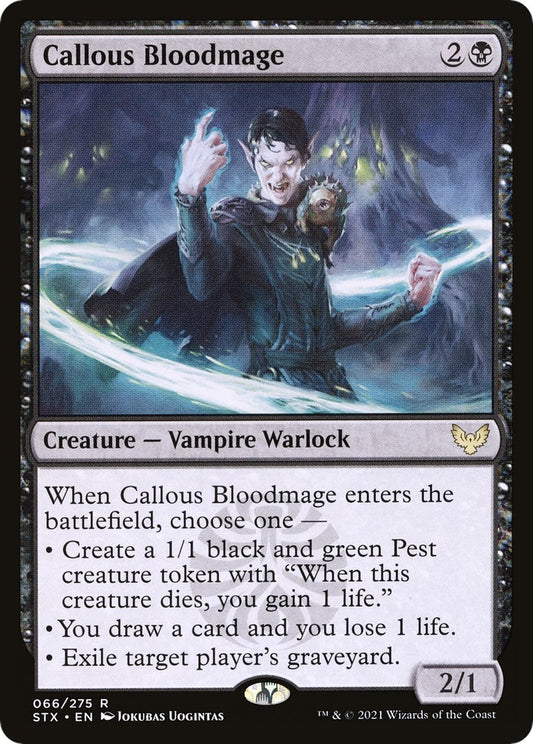 Image for Callous Bloodmage (66) (Strixhaven: School of Mages) - Magic: The Gathering