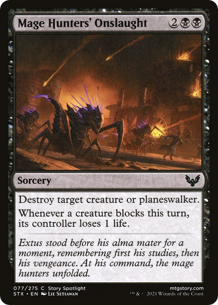 Image for Mage Hunters' Onslaught (77) (Strixhaven: School of Mages) - Magic: The Gathering