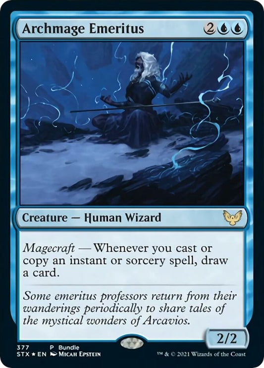 Image for Archmage Emeritus (STX Bundle) (377) (Unique and Miscellaneous Promos) - Magic: The Gathering