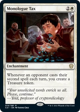Image for Monologue Tax (19) (Commander 2021) - Magic: The Gathering