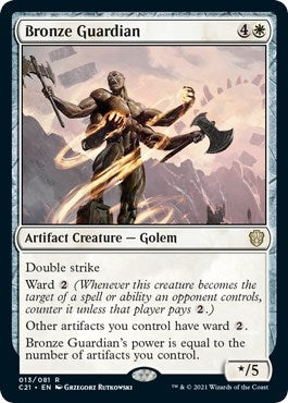 Image for Bronze Guardian (13) (Commander 2021) - Magic: The Gathering