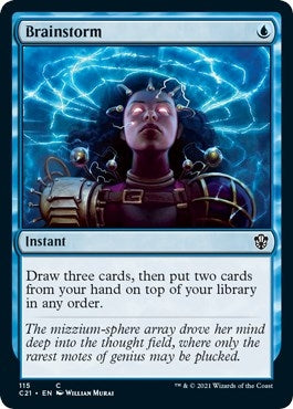 Image for Brainstorm (115) (Commander 2021) - Magic: The Gathering
