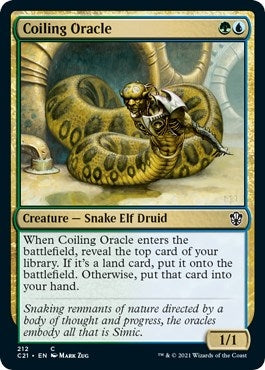 Image for Coiling Oracle (212) (Commander 2021) - Magic: The Gathering