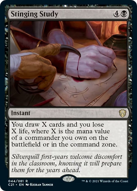 Image for Stinging Study (44) (Commander 2021) - Magic: The Gathering