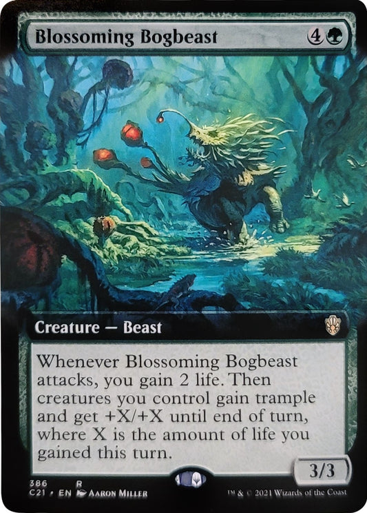 Image for Blossoming Bogbeast (Extended Art) (386) (Commander 2021) - Magic: The Gathering