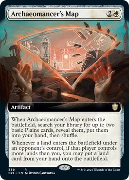 Image for Archaeomancer's Map (Extended Art) (339) (Commander 2021) - Magic: The Gathering