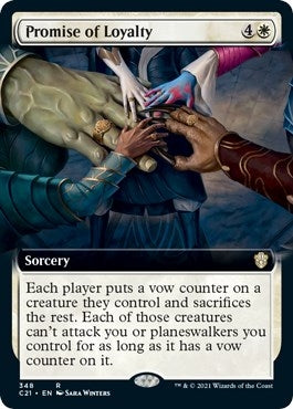 Image for Promise of Loyalty (Extended Art) (348) (Commander 2021) - Magic: The Gathering