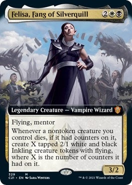 Image for Felisa, Fang of Silverquill (Extended Art) (329) (Commander 2021) - Magic: The Gathering
