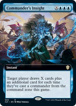 Image for Commander's Insight (Extended Art) (350) (Commander 2021) - Magic: The Gathering
