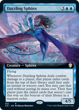 Image for Dazzling Sphinx (Extended Art) (352) (Commander 2021) - Magic: The Gathering