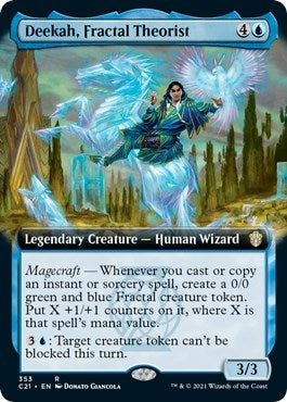 Image for Deekah, Fractal Theorist (Extended Art) (353) (Commander 2021) - Magic: The Gathering