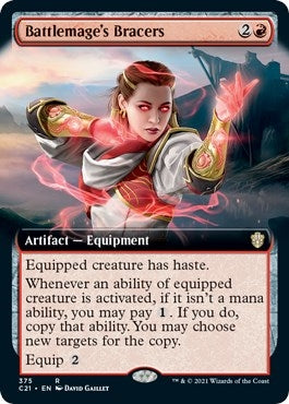 Image for Battlemage's Bracers (Extended Art) (375) (Commander 2021) - Magic: The Gathering