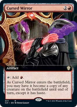 Image for Cursed Mirror (Extended Art) (377) (Commander 2021) - Magic: The Gathering