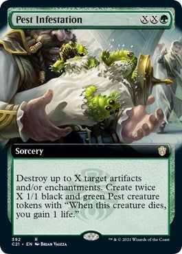 Image for Pest Infestation (Extended Art) (392) (Commander 2021) - Magic: The Gathering
