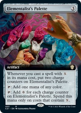 Image for Elementalist's Palette (Extended Art) (403) (Commander 2021) - Magic: The Gathering