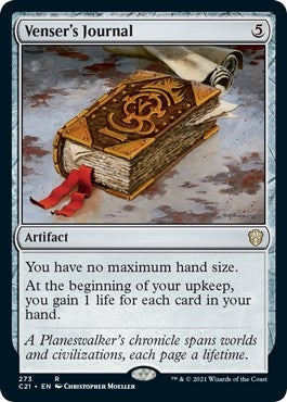 Image for Venser's Journal (273) (Commander 2021) - Magic: The Gathering