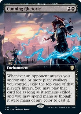 Image for Cunning Rhetoric (Extended Art) (365) (Commander 2021) - Magic: The Gathering