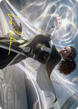 Image for Clever Lumimancer Art Card (Gold-Stamped Signature) (2) (Art Series: Strixhaven) - Magic: The Gathering
